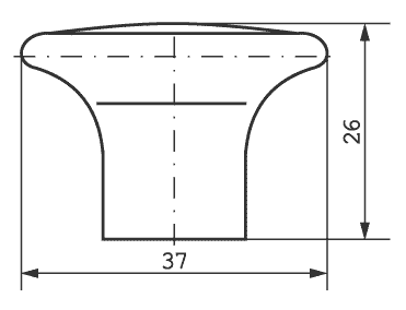 Gałka meblowa A-256-G5 SATYNA-RUSTIKAL, nomet