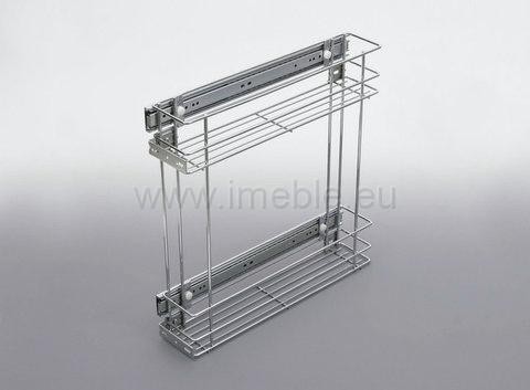 Kosz Cargo mini dwupoziomowe 15 boczne chrom