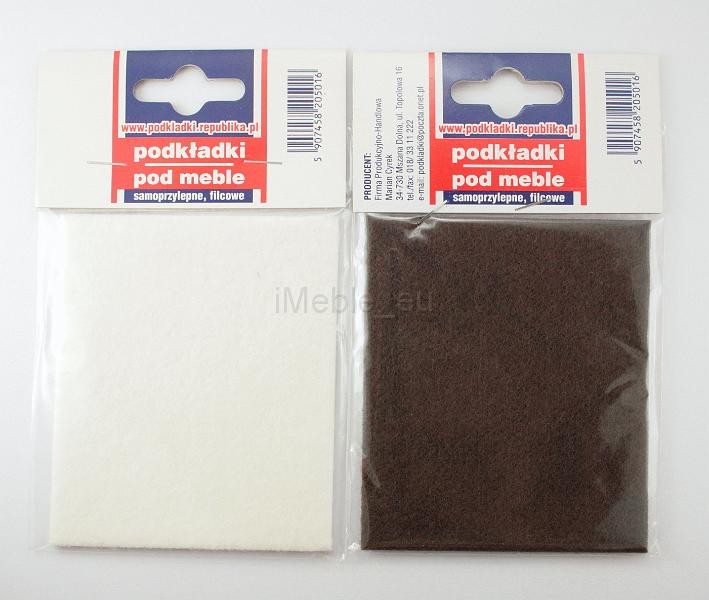 Podkładka pod meble, fotel, krzesło, stół 105x89mm BRĄZOWA